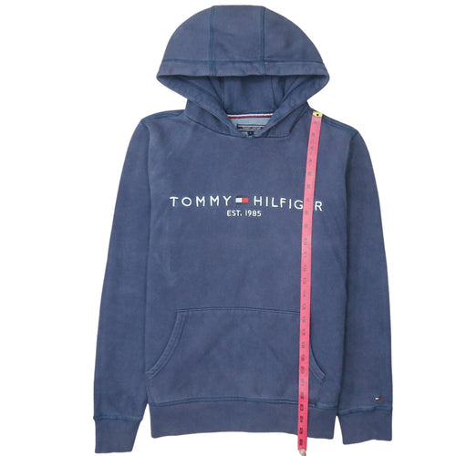 Tommy Hilfiger Men’s Blue Pullover Hoodie Size L Classic Logo