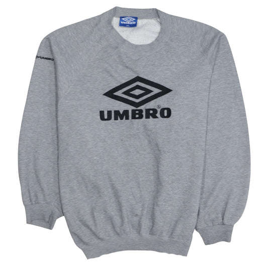 Umbro Womens Grey XXL Pullover Sweatshirt Crew Neck Logo