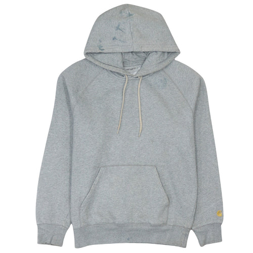 Carhartt Work In Progress Grey Pullover Hoodie Women S Cotton Blend