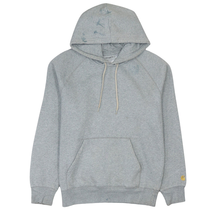 Carhartt Work In Progress Grey Pullover Hoodie Women S Cotton Blend