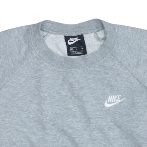 Nike Womens Grey Crew Neck Pullover Sweatshirt M Casual