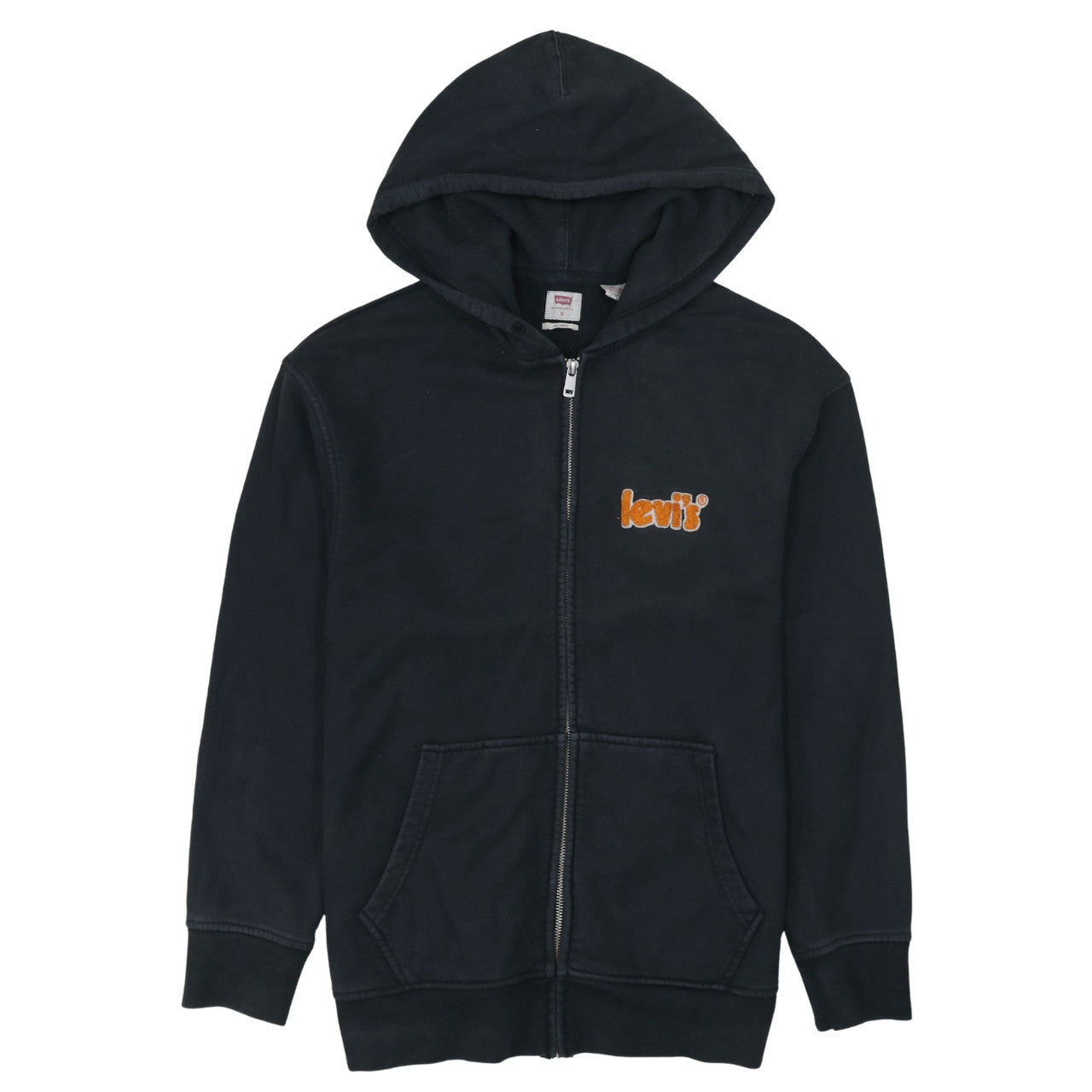 Levi's Men's Black Full Zip Hooded Sweatshirt Size S Relaxed Fit