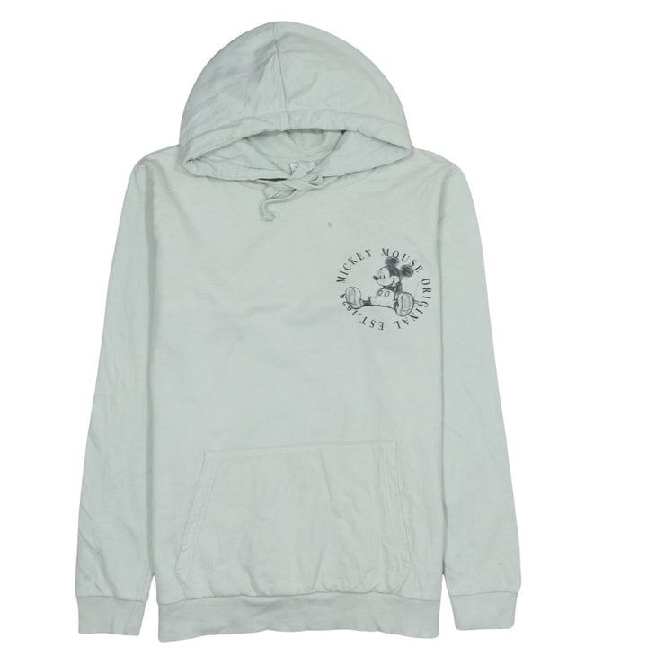Disney Women’s Mint Green Mickey Mouse Cotton Hoodie Size 14 XL