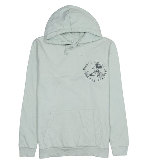 Disney Women’s Mint Green Mickey Mouse Cotton Hoodie Size 14 XL