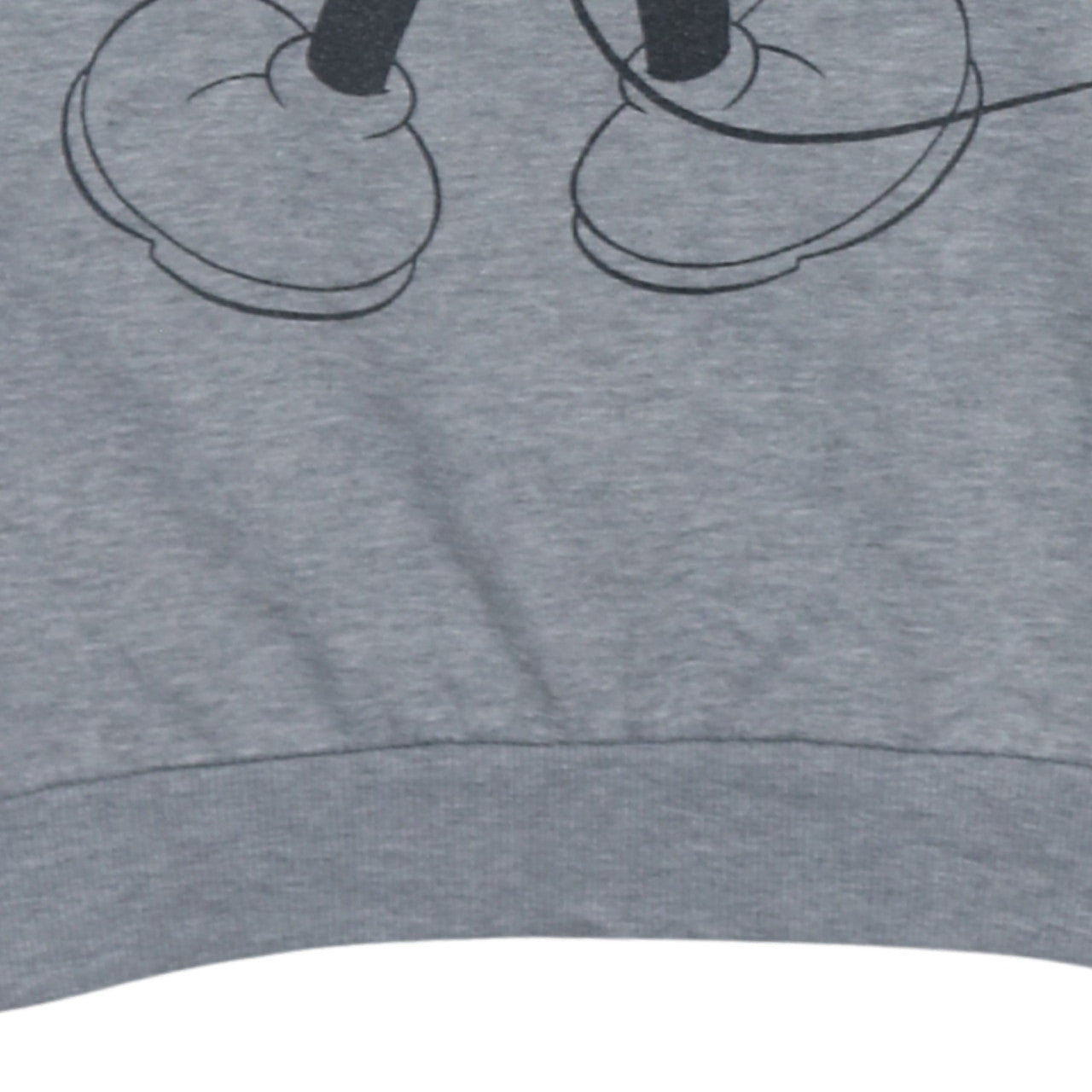 Disney Women Grey Mickey Mouse Graphic Pullover Sweatshirt Size S