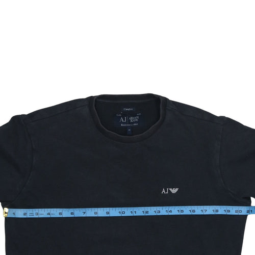 Armani Jeans Men’s Black Cotton Pullover Sweatshirt XS