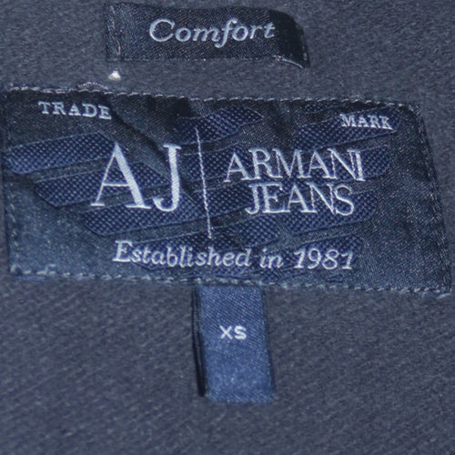 Armani Jeans Men’s Black Cotton Pullover Sweatshirt XS