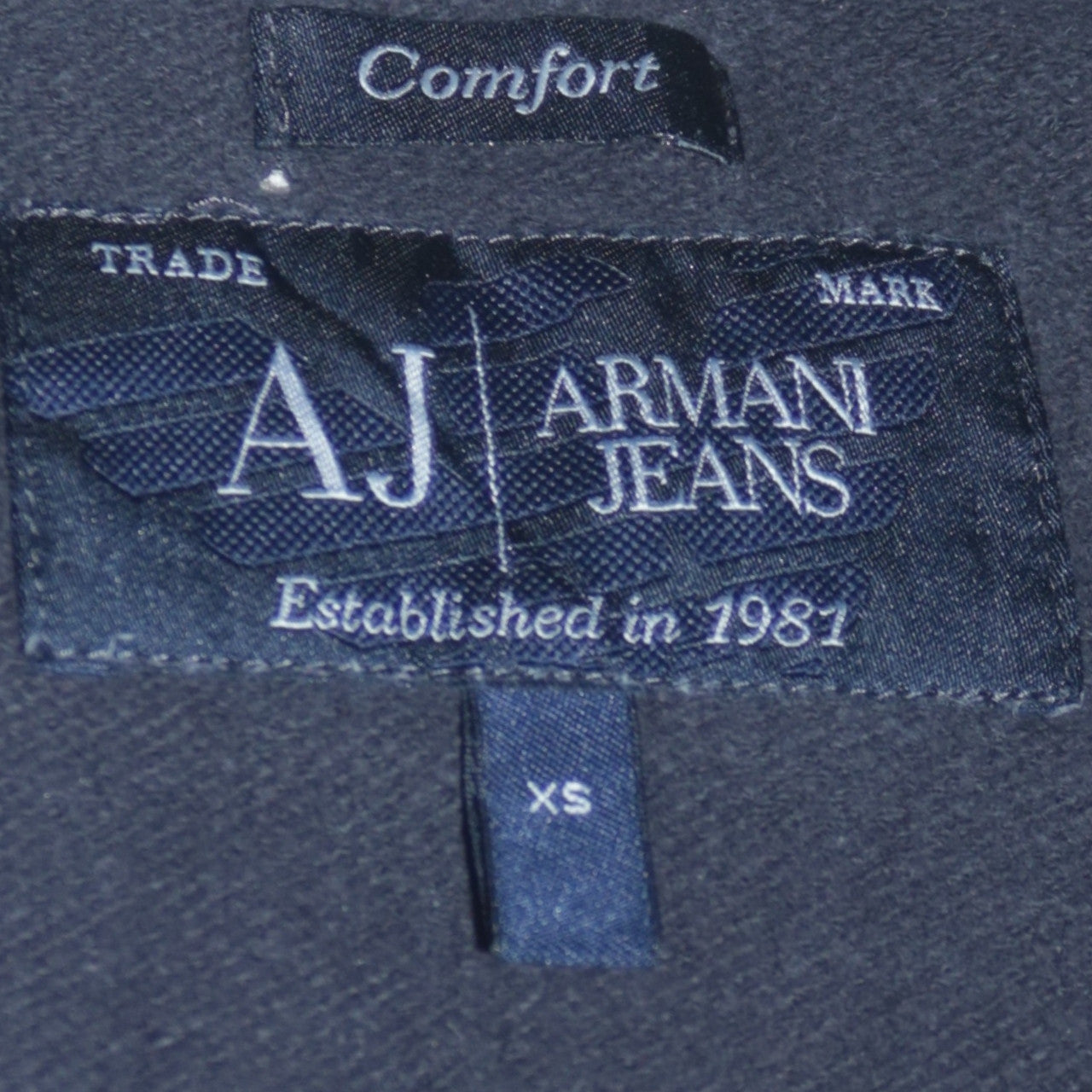 Armani Jeans Men’s Black Cotton Pullover Sweatshirt XS