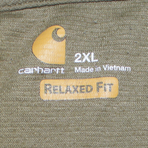 Carhartt Men's Green 2XL Pullover Sweatshirt Relaxed Fit Logo