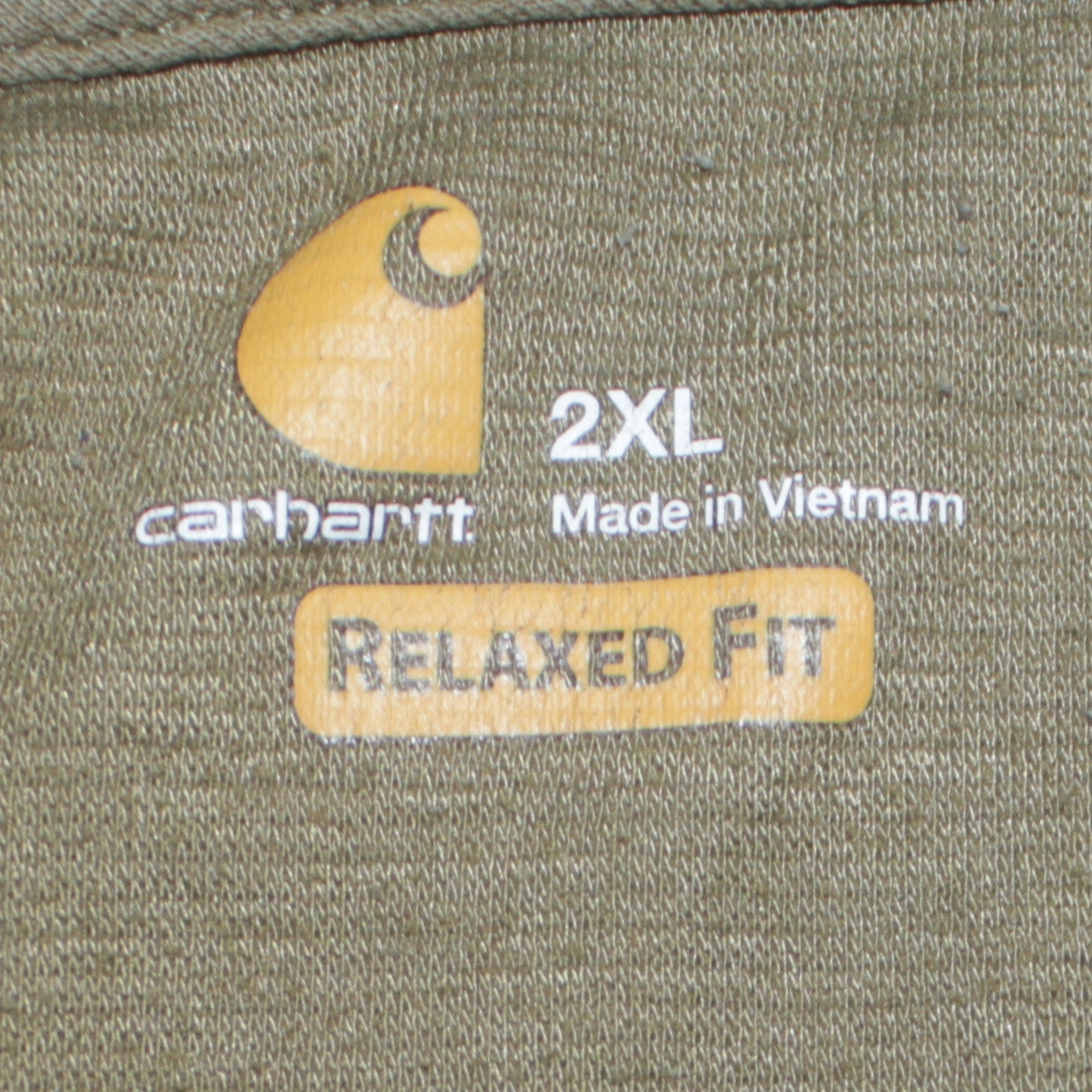 Carhartt Men's Green 2XL Pullover Sweatshirt Relaxed Fit Logo