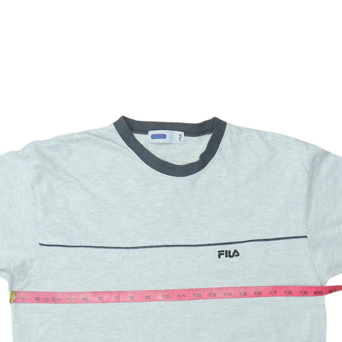 Fila Men's Grey Short Sleeve Crew Neck T-Shirt Size L
