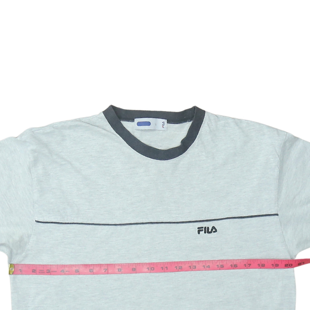 Fila Men's Grey Short Sleeve Crew Neck T-Shirt Size L