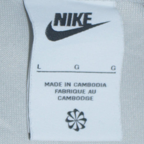 Nike Men's Grey Pullover Hoodie L Lightweight Sportswear