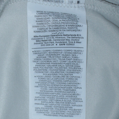 Nike Men's Grey Pullover Hoodie L Lightweight Sportswear