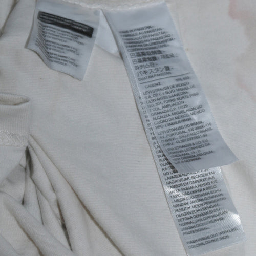 Levi's Men's White Organic Relaxed Fit Graphic T-Shirt Size M