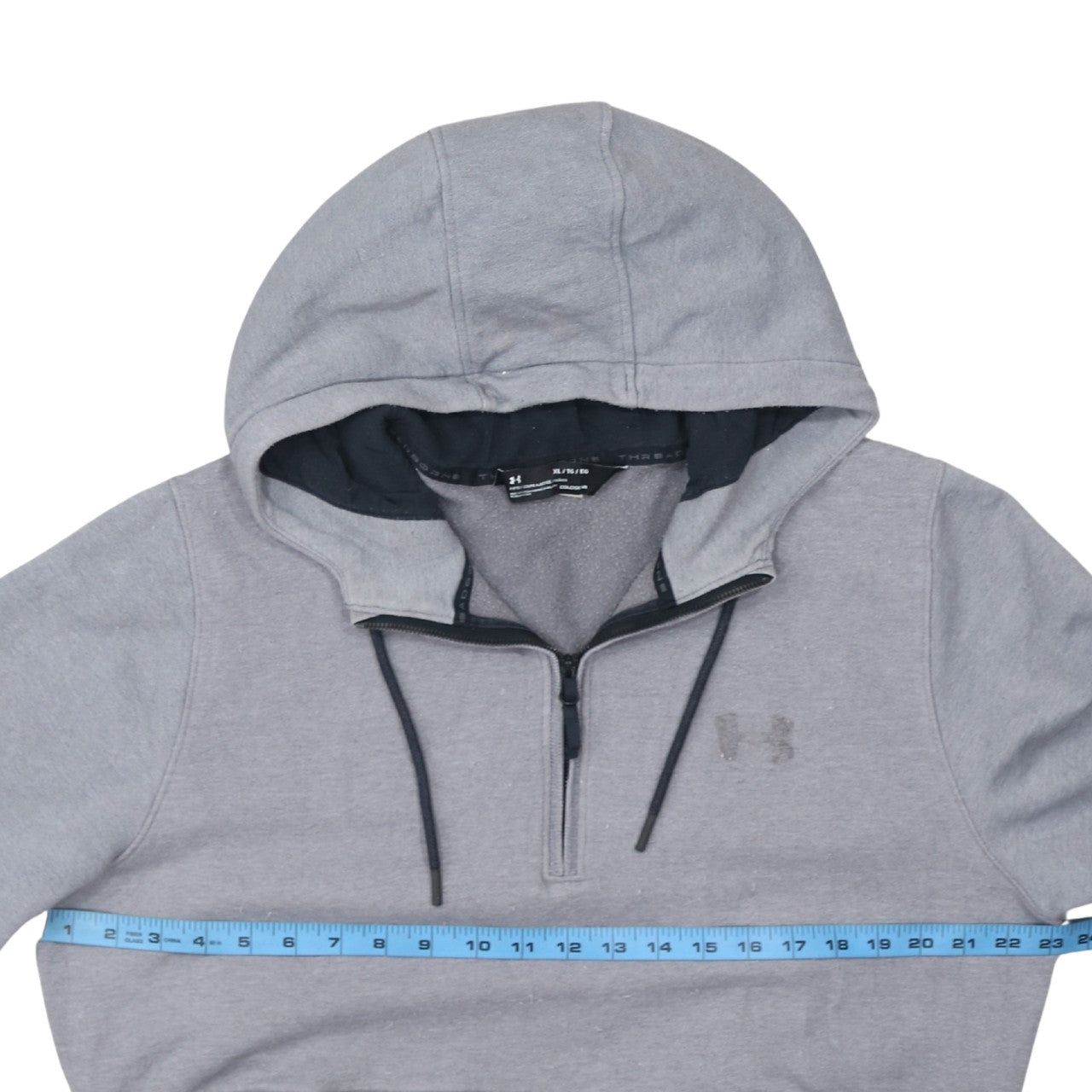 Under Armour Men's Grey XL 1/4 Zip ColdGear Hoodie