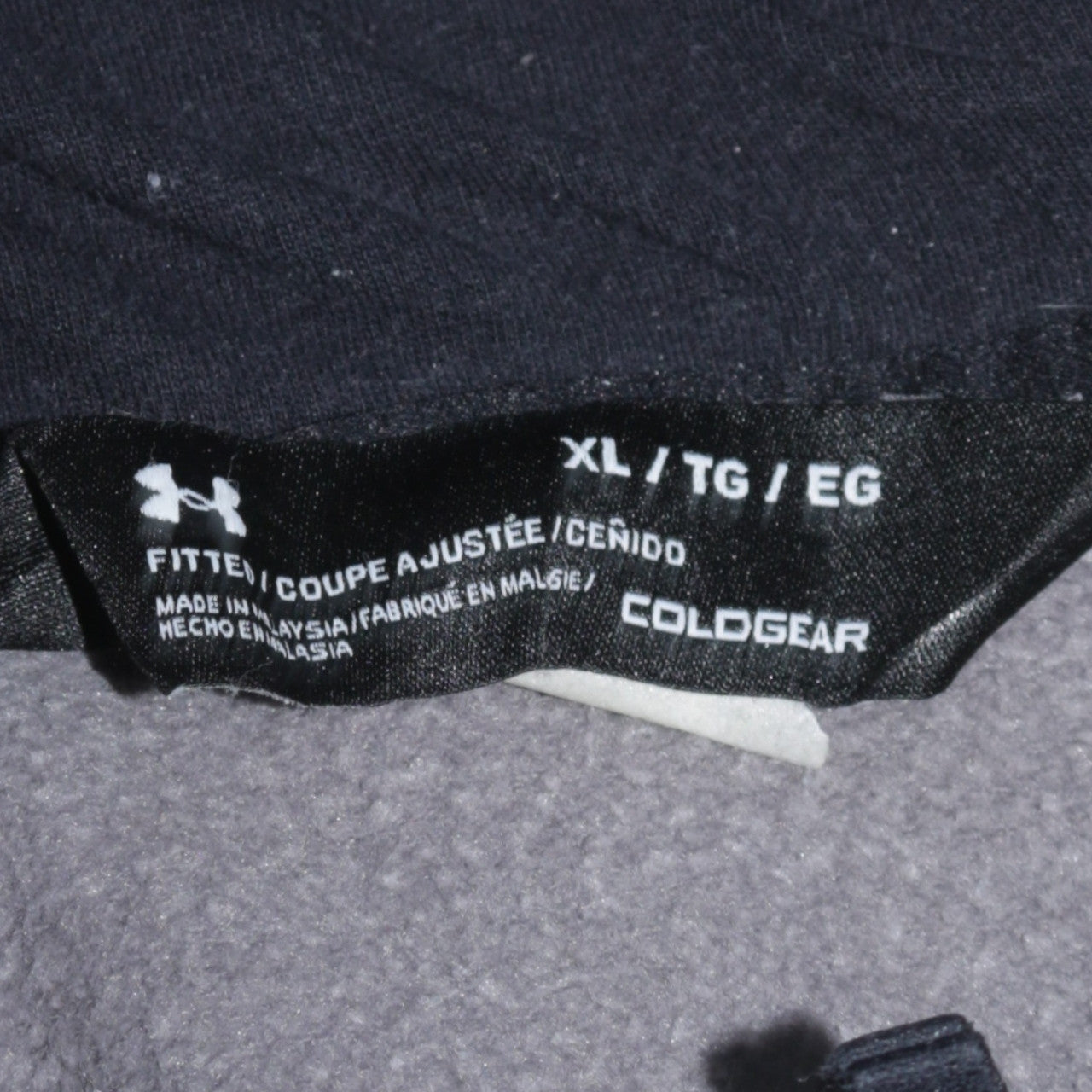 Under Armour Men's Grey XL 1/4 Zip ColdGear Hoodie