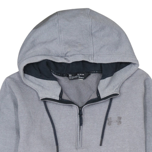 Under Armour Men's Grey XL 1/4 Zip ColdGear Hoodie