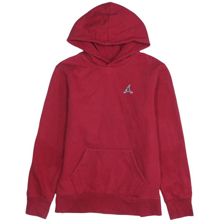 Jordan Boys Red Pullover Hoodie 13-14 Years Fleece Cotton Sweatshirt