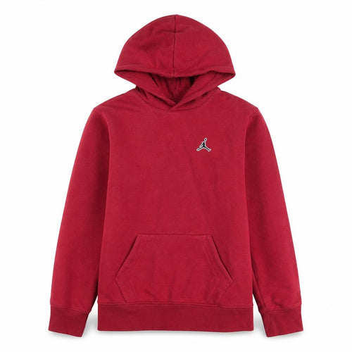 Jordan Boys Red Pullover Hoodie 13-14 Years Fleece Cotton Sweatshirt