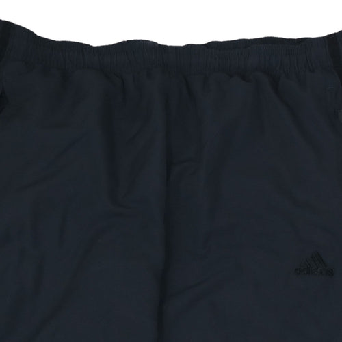 Adidas Men's Black Regular Fit Sweatpants M Casual Sports Trousers