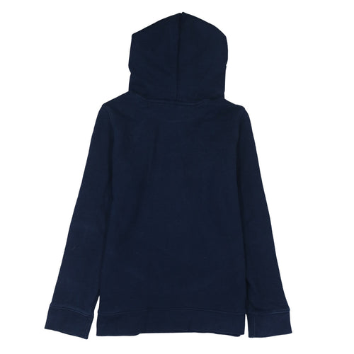 Adidas Women Navy Blue Hooded Pullover Sweatshirt UK 14