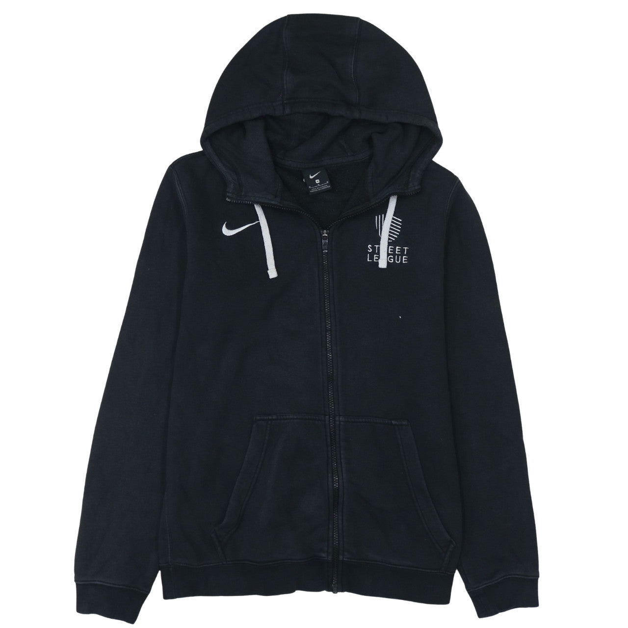 Nike Men's Black Full Zip Hoodie Medium Street League Sportswear