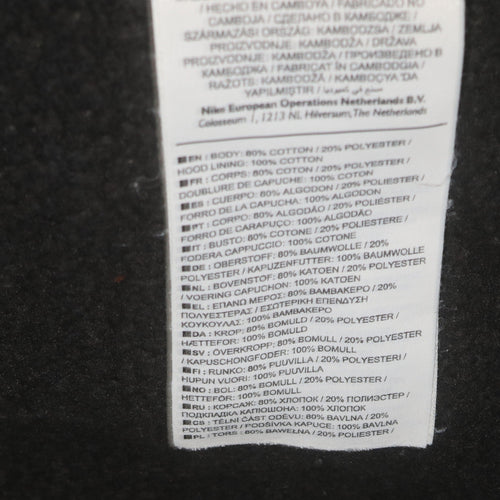 Nike Men's Black Full Zip Hoodie Medium Street League Sportswear