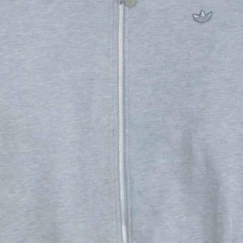 Adidas Men's Grey 2XL Full Zip Sweatshirt Jacket