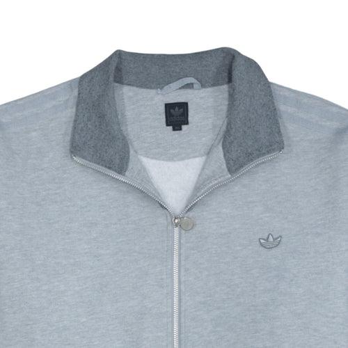Adidas Men's Grey 2XL Full Zip Sweatshirt Jacket