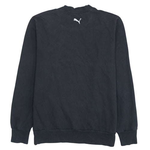 Puma Men's Black Long Sleeve Crew Neck Pullover Sweatshirt L