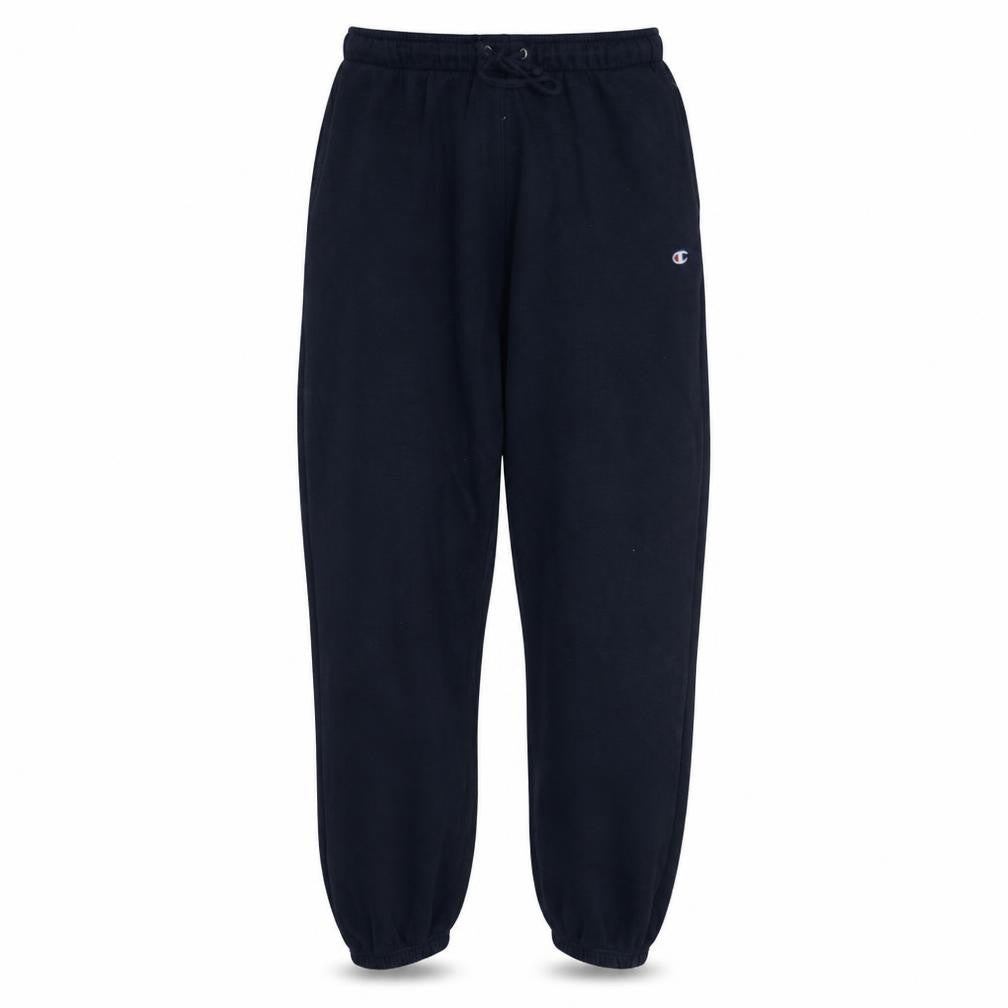 Front view of Champion Men's Blue Sweatpants, size M, Fleece Joggers