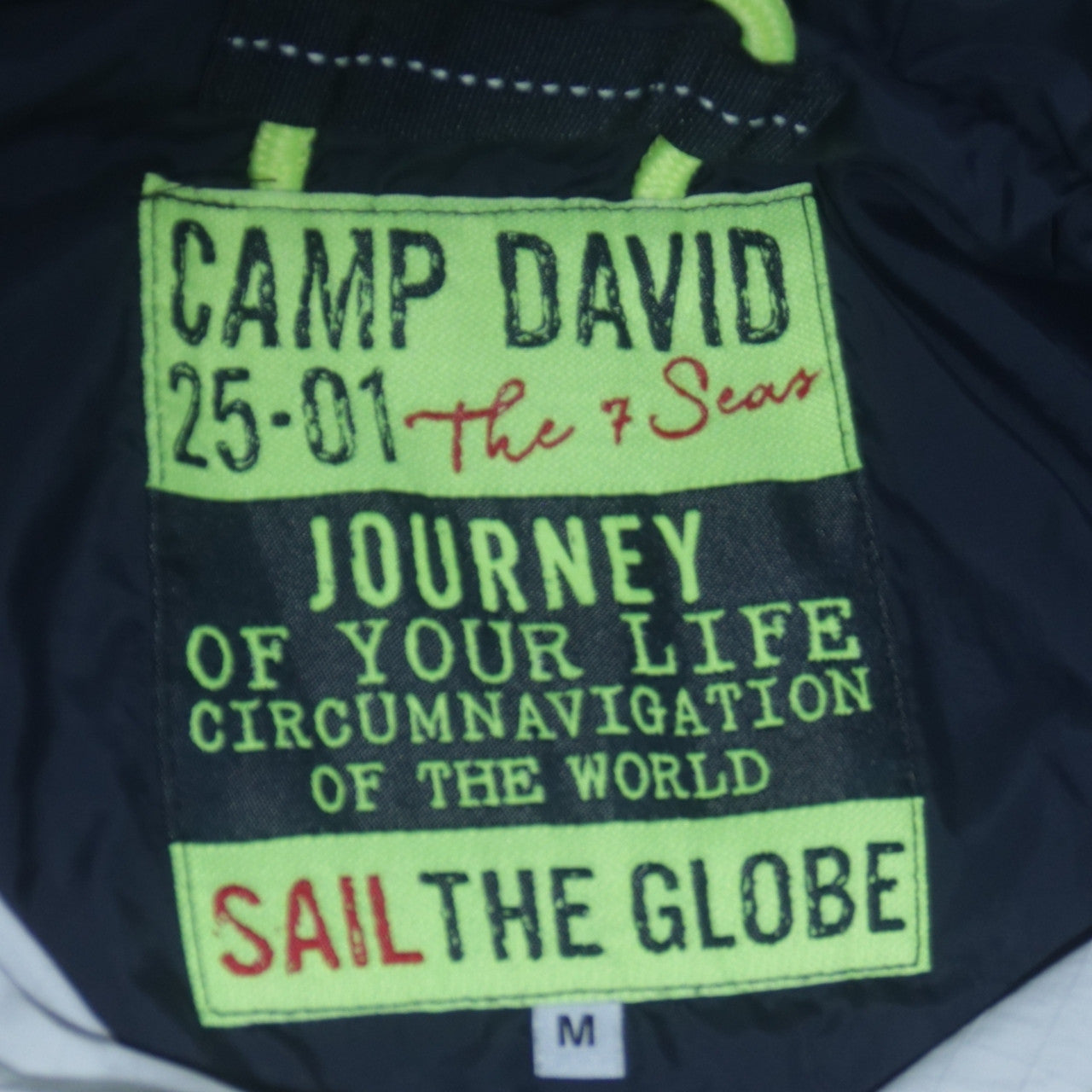 Camp David Men's White Hooded Anorak Jacket Size M Casual Outdoor