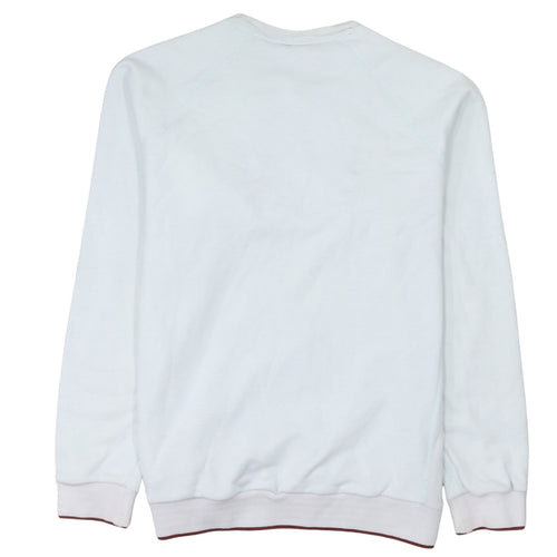 Fila Men's White Embroidered Logo Pullover Sweatshirt Size M