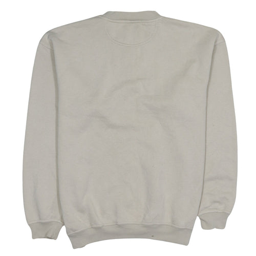 Lotto Mens Beige Crew Neck Pullover Sweatshirt L Regular Fit