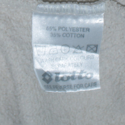 Lotto Mens Beige Crew Neck Pullover Sweatshirt L Regular Fit