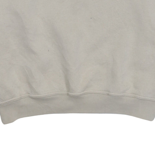 Lotto Mens Beige Crew Neck Pullover Sweatshirt L Regular Fit