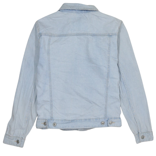 Lefties Men's Blue Denim Jacket Size M 40 Regular Fit Casual