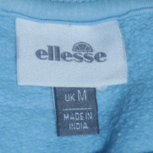 Ellesse Women Blue Crew Neck Pullover Sweatshirt UK M