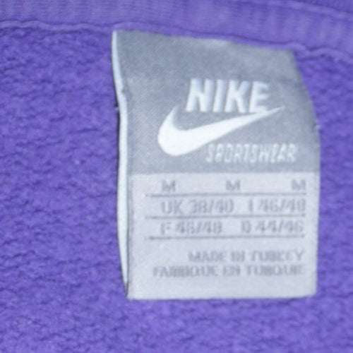 Nike Men's Purple Pullover Hoodie M Graphic Logo Sportswear