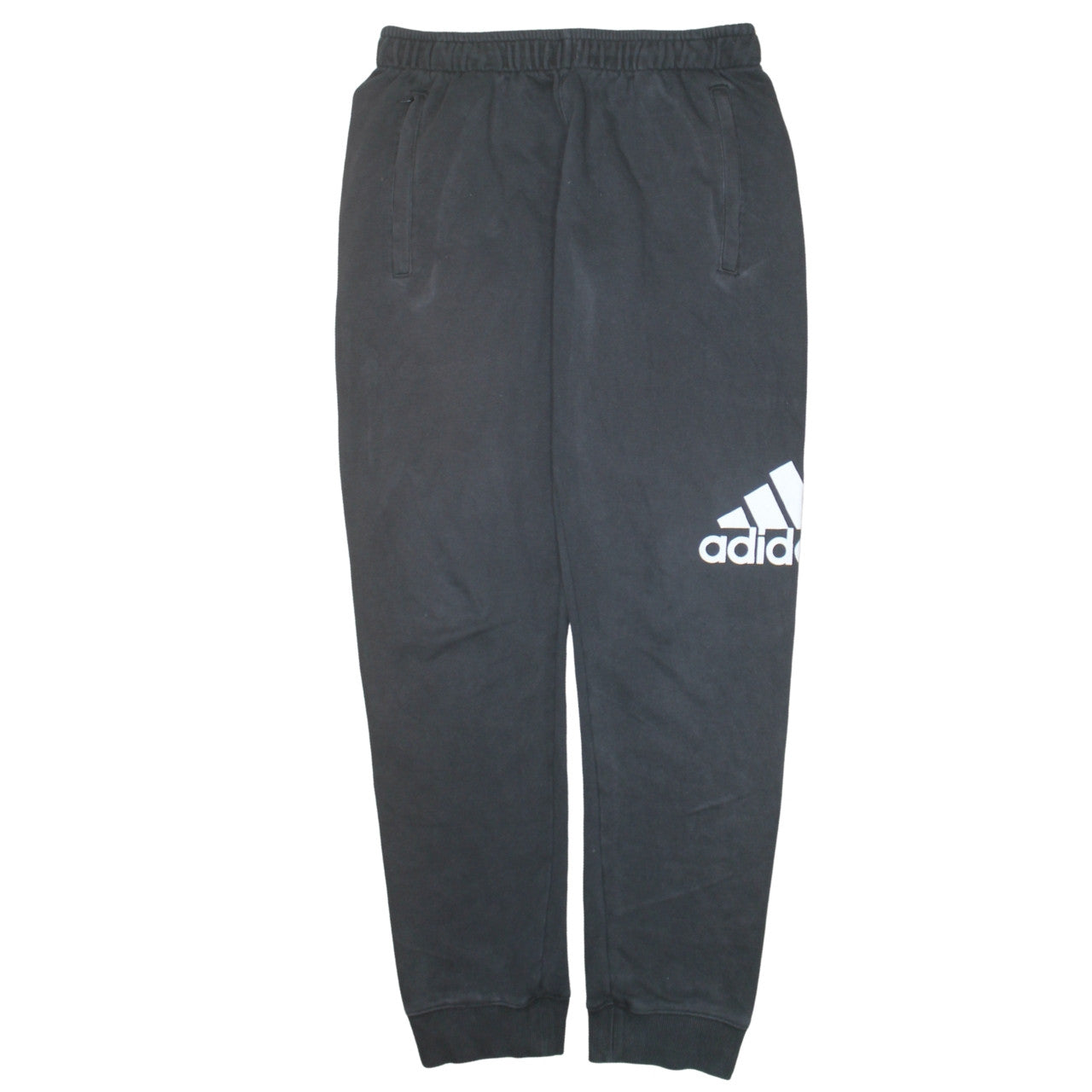 Adidas Men's Black Sweatpants M Regular Fit Logo Casual Trousers