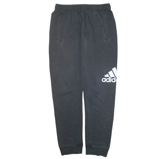 Adidas Men's Black Sweatpants M Regular Fit Logo Casual Trousers