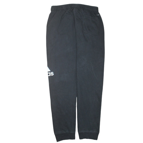Adidas Men's Black Sweatpants M Regular Fit Logo Casual Trousers