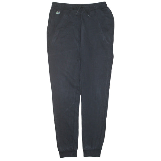 Lacoste Men’s Black Cotton Fleece Joggers Size M Casual Sportswear