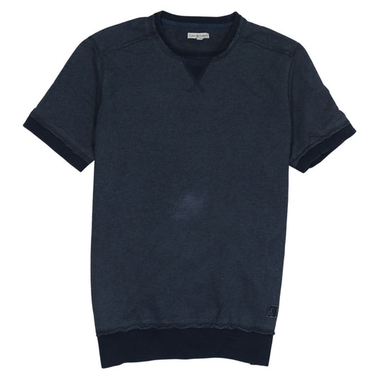 Calvin Klein Jeans Men's Navy Blue Crew Neck Cotton T-Shirt Size S