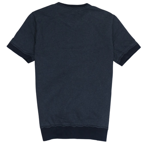 Calvin Klein Jeans Men's Navy Blue Crew Neck Cotton T-Shirt Size S