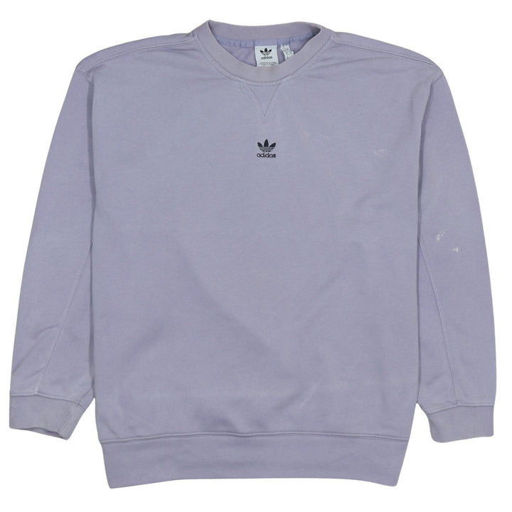 Adidas Women’s Lilac Crew Neck Sweatshirt Size 12 Cotton Blend