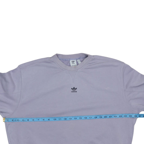 Adidas Women’s Lilac Crew Neck Sweatshirt Size 12 Cotton Blend