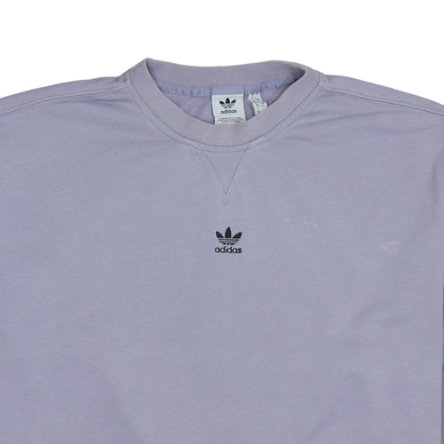 Adidas Women’s Lilac Crew Neck Sweatshirt Size 12 Cotton Blend