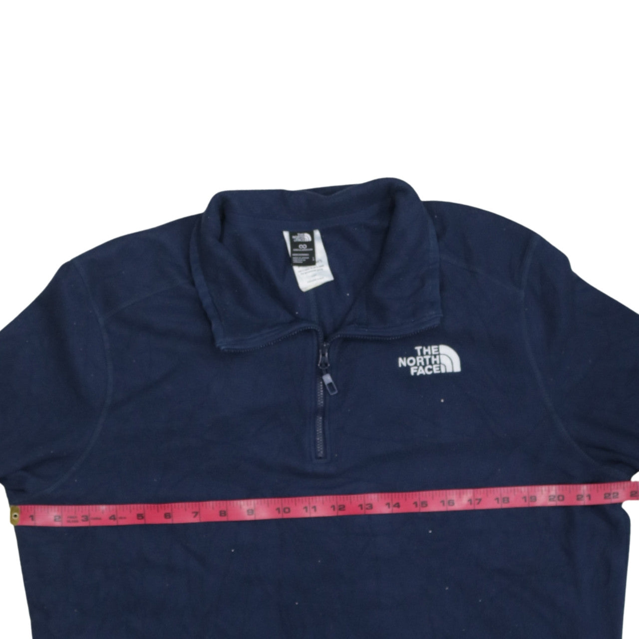 The North Face Men's Blue Fleece 1/4 Zip Pullover Sweatshirt L